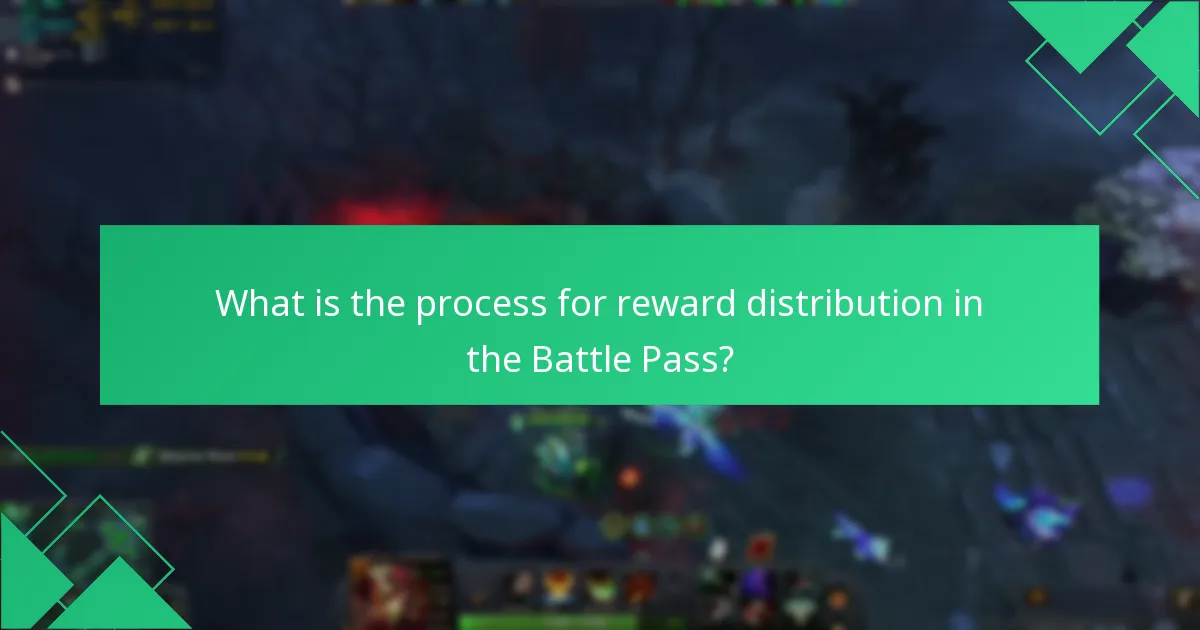 What is the process for reward distribution in the Battle Pass?